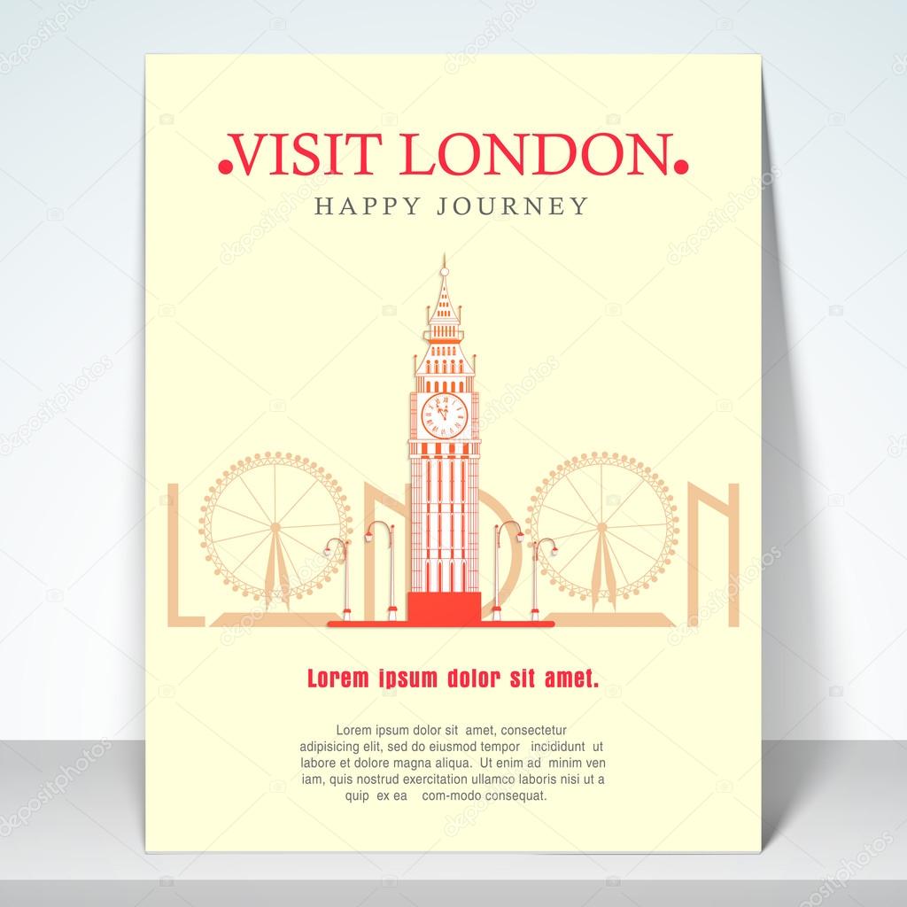 flyer modelo e folheto para turismo e viagens vetores de stock flyer turismo elegante