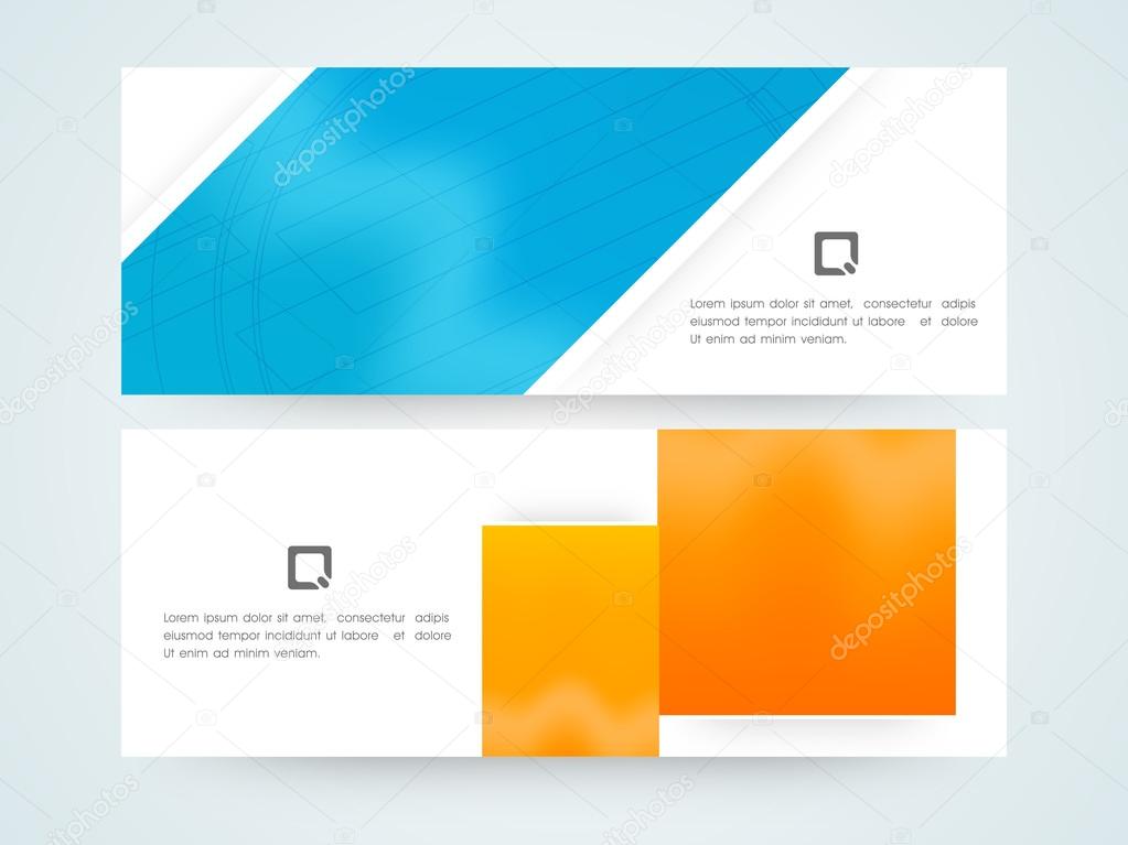 Abstract web header or banner.