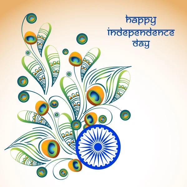 Greeting card for Indian Independence Day. — Stock Vector