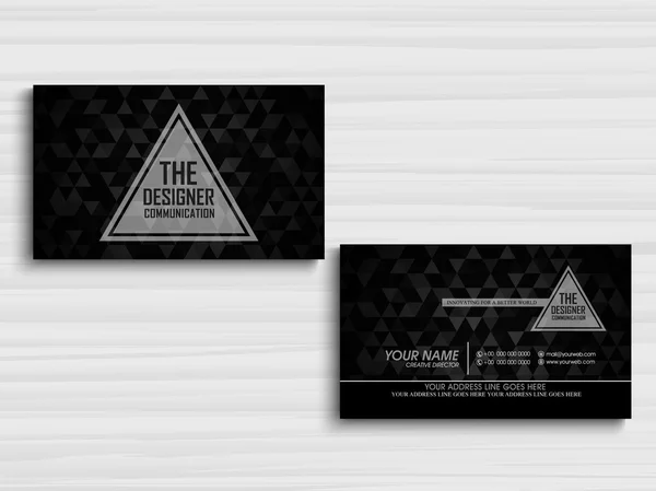 Creative business or visiting card design. — Stockvector