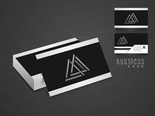 Negocios creativos o diseño de tarjetas de visita . — Vector de stock