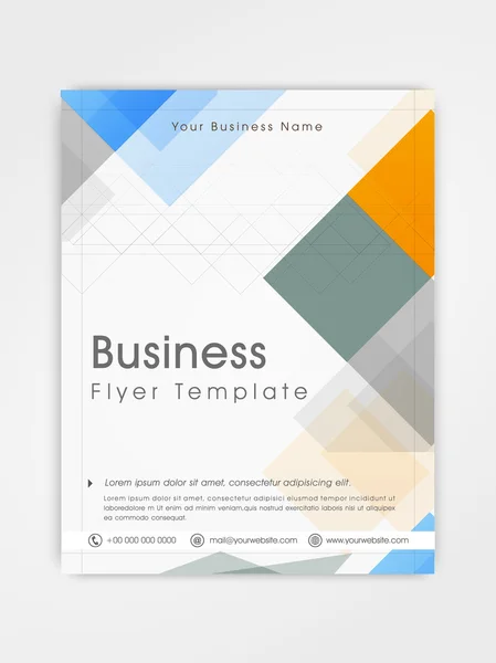 Flyer, template or brochure design for business. — Stock Vector