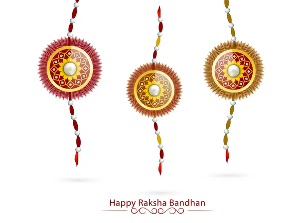 Krásný rakhi Raksha Bandhan oslavu. — Stockový vektor