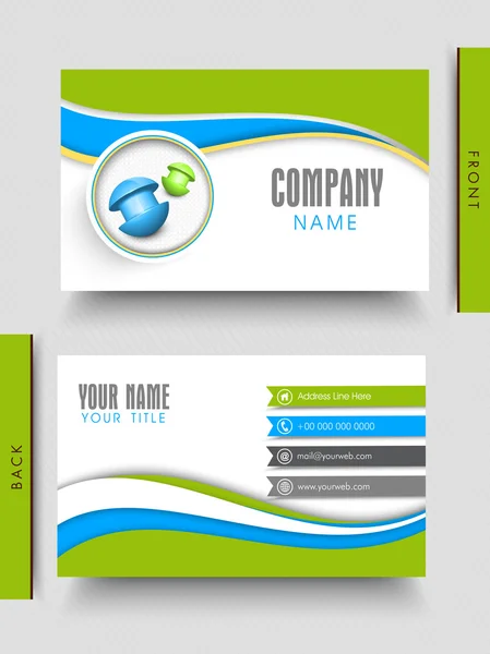 Diseño de tarjetas de visita para su empresa . — Vector de stock