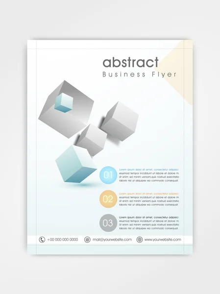 Business flyer, mall eller broschyr design. — Stock vektor