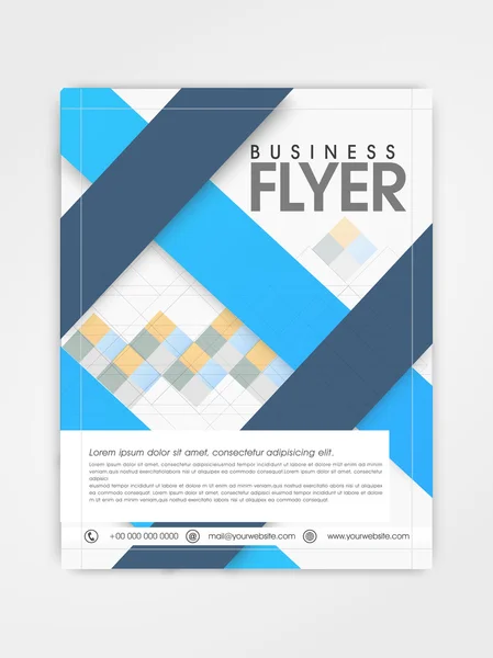 Business flyer, template or brochure design. — Stock Vector