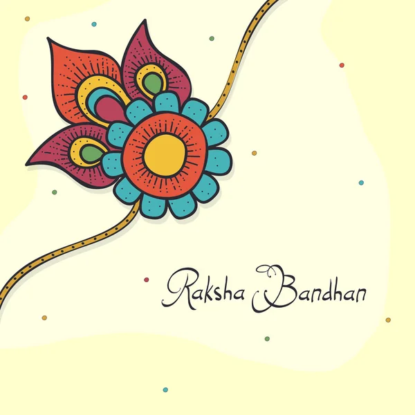 Schöne Rakhi für Raksha Bandhan Feier. — Stockvektor