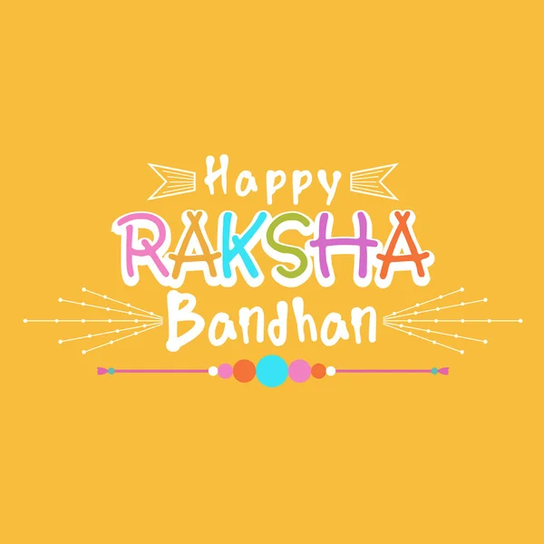 Tarjeta de felicitación para la celebración de Raksha Bandhan . — Archivo Imágenes Vectoriales