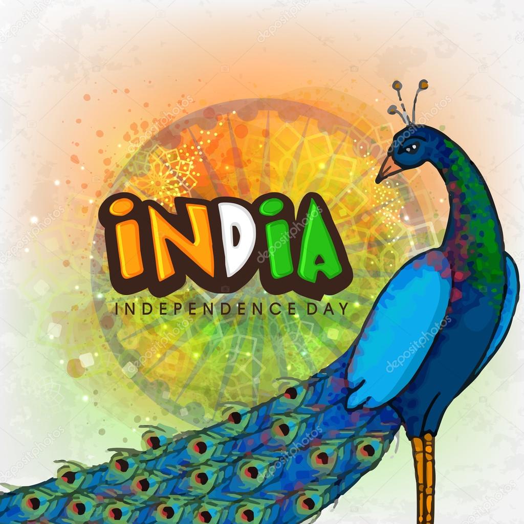 Peacock for Indian Independence Day. Stock Illustration by ...