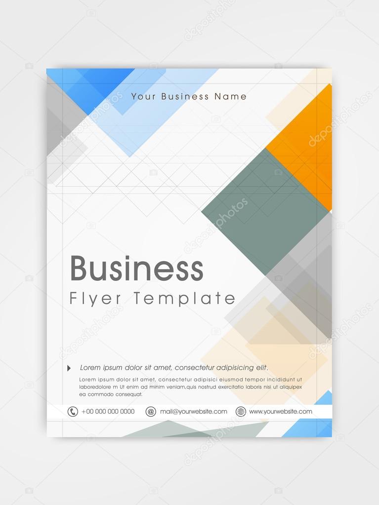 Flyer, template or brochure design for business.