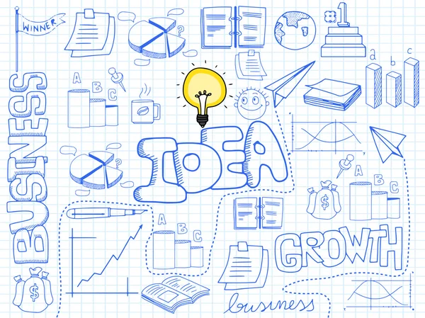 Conjunto de elementos infográficos de negócios . —  Vetores de Stock