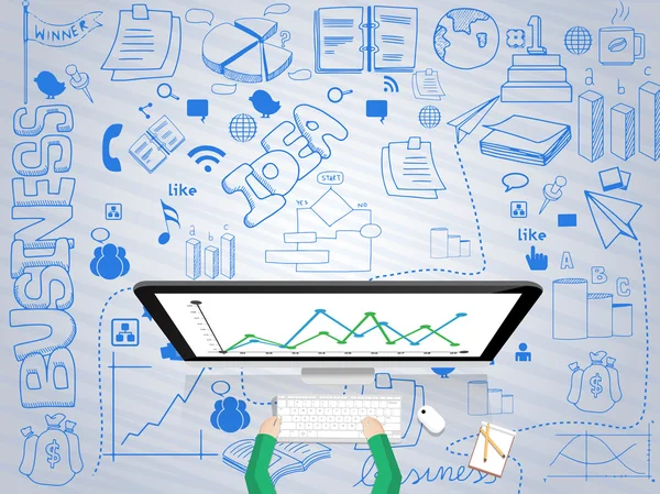 Verzameling zakelijke infographic elementen. — Stockvector