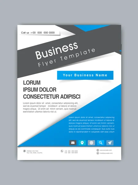 Professional business flyer or template design. — Stock Vector