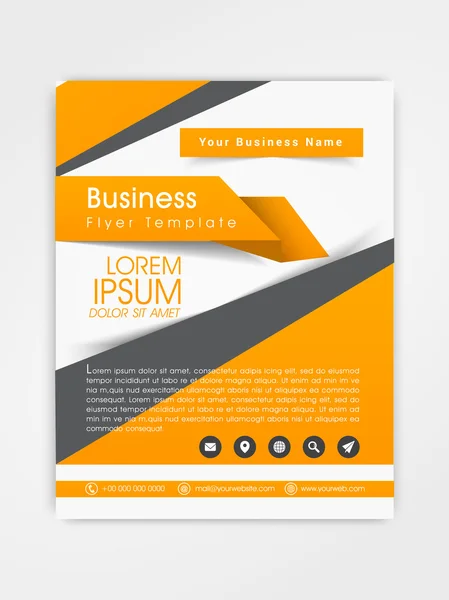 Professional Business Flyer eller mallen design. — Stock vektor