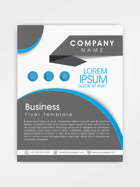 Professional business flyer or template design. — Stock Vector