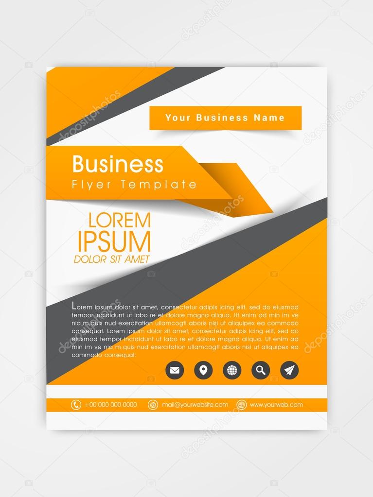 Professional business flyer or template design.