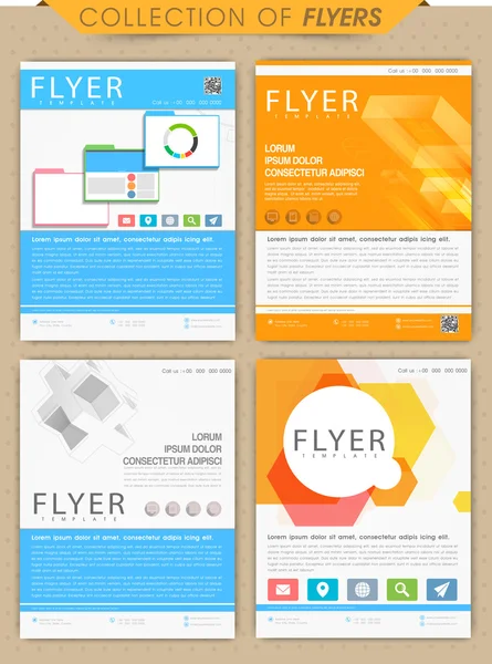 Collection of professional business flyer. — Stock Vector