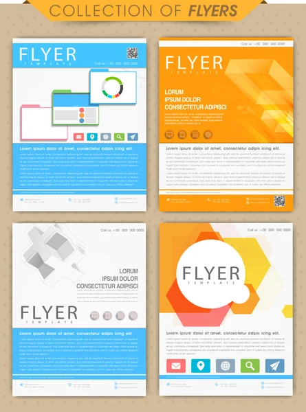 专业的商务传单的集合. — 图库矢量图片