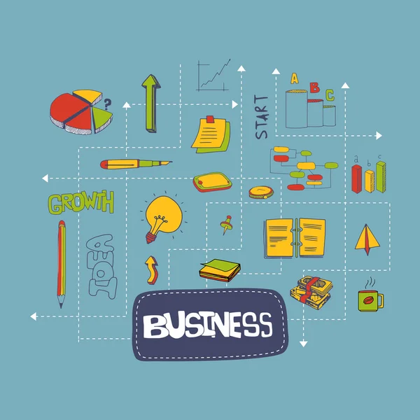 Kreativa färgglada business infographic element. — Stock vektor