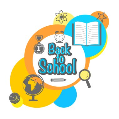 Etiket, etiket veya etiket için okula geri.