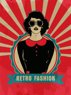 Etiket, etiket veya etiket Retro moda için.