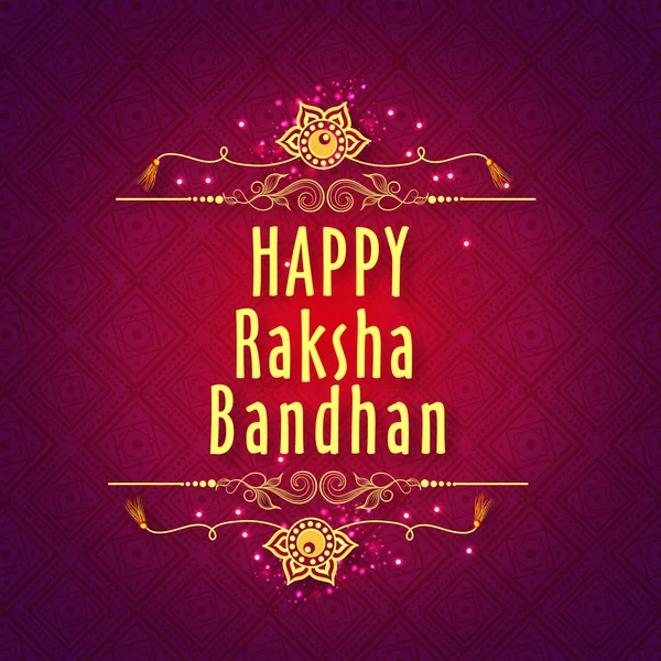 Kartu ucapan untuk perayaan Raksha Bandhan . - Stok Vektor