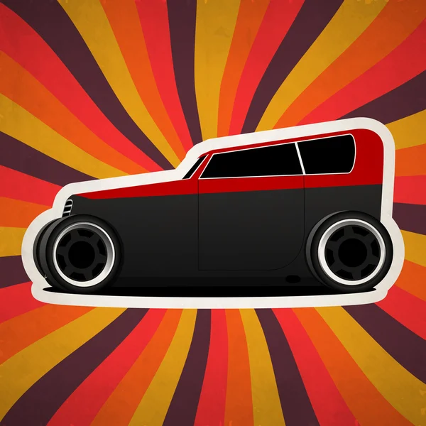 Coche retro vintage . — Vector de stock