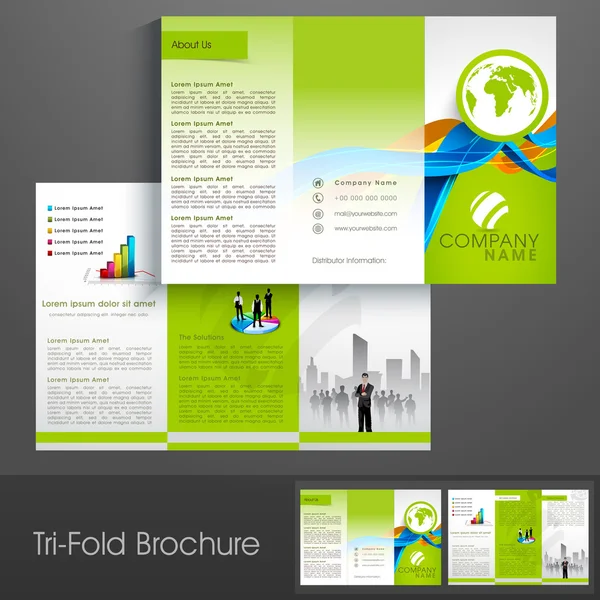 Professional business trifold. — Stockový vektor