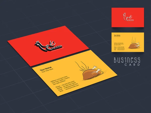 Business card for Restaurent. — Stockový vektor