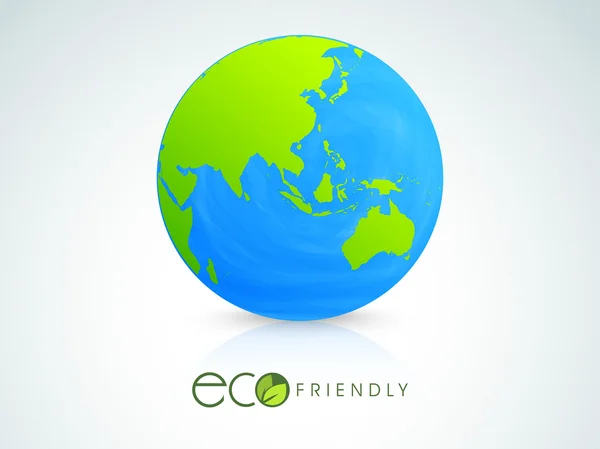 Creative globe for Ecology concept. — 图库矢量图片