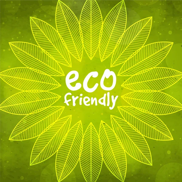 Stylish pattern for Eco Friendly. — Stock vektor