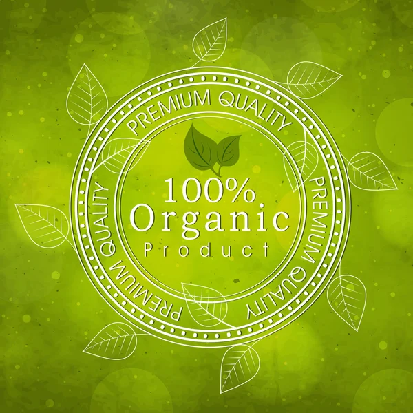 Sello de goma para productos ecológicos . — Vector de stock