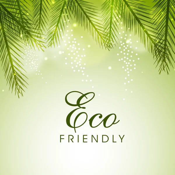 Cartaz, banner ou folheto para Eco Friendly . — Vetor de Stock