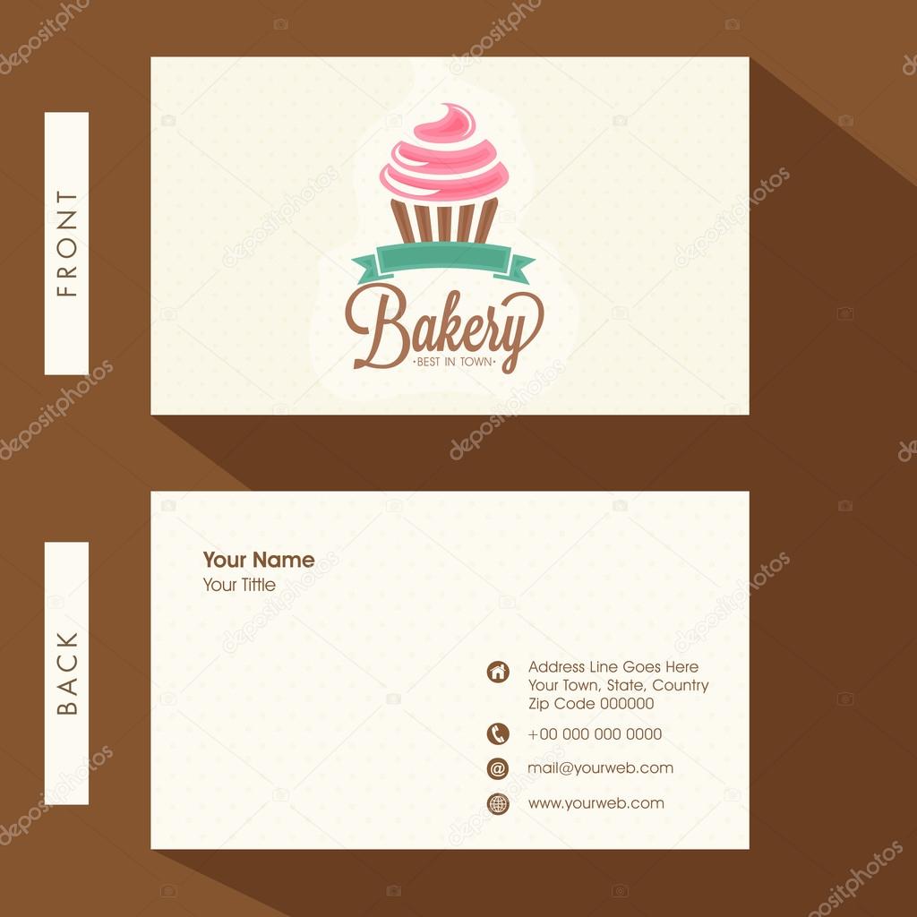 business card for Bakery.