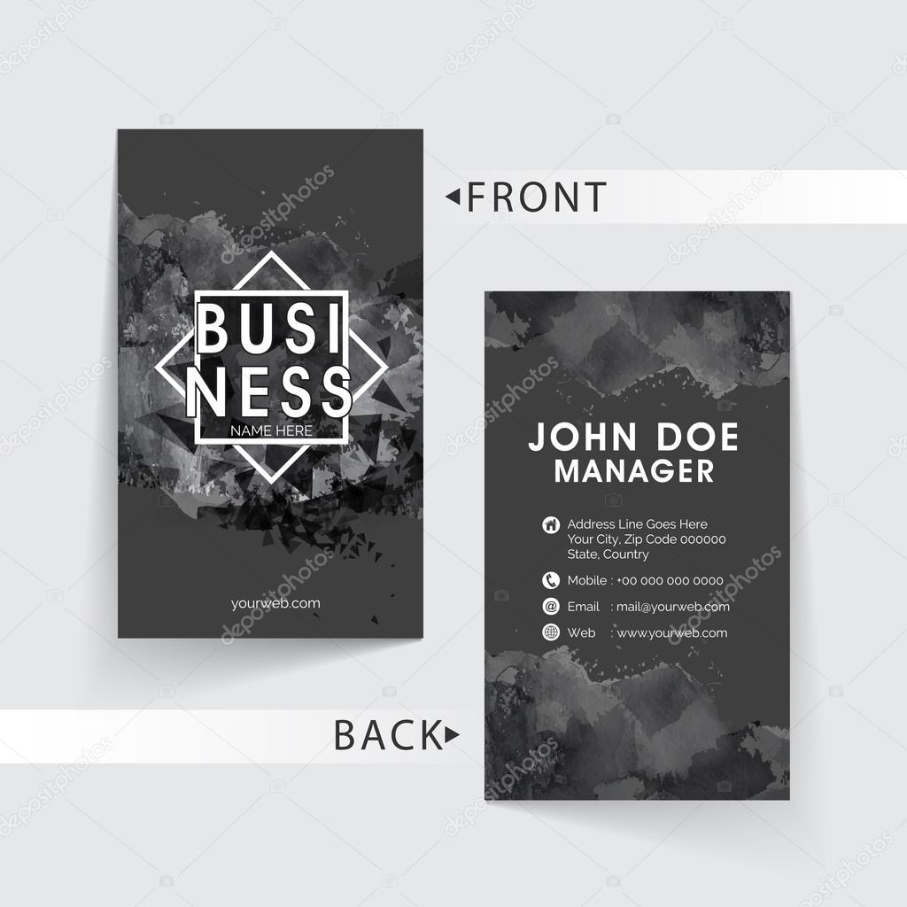 Abstract business card set.