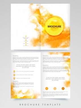 İş broşürü, şablon veya el ilanı tasarımı.