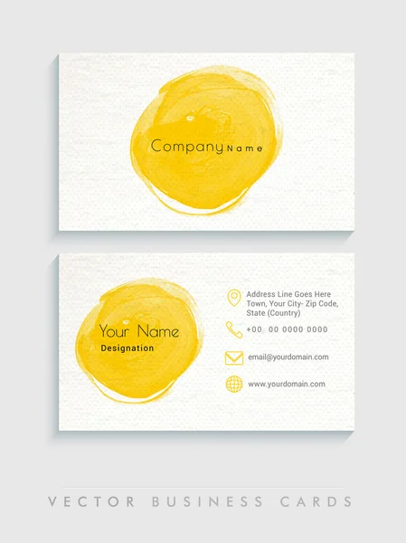 Horizontal business or visiting card set. — Stockvector