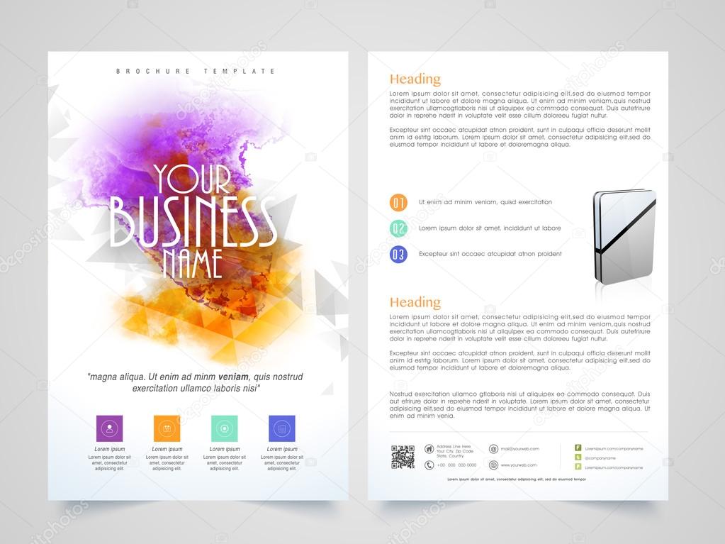 Business Brochure, Template or Flyer design.