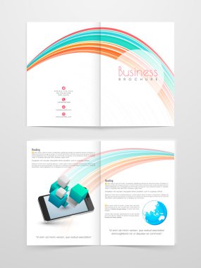 Şık iki sayfa iş ilanı ya da broşür tasarımı.