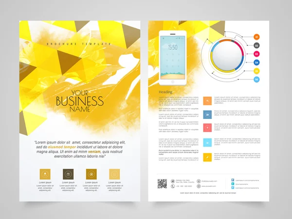 Abstracte Business Brochure, Flyer of sjabloon. — Stockvector