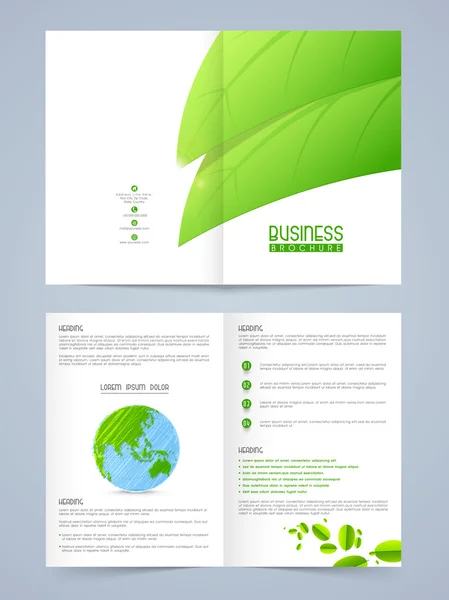 Stylish Nature Flyer or Brochure design. — 스톡 벡터