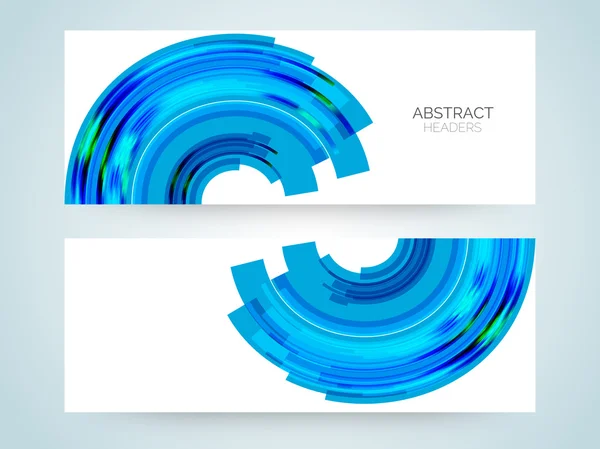 Abstracte website header of banner instellen. — Stockvector