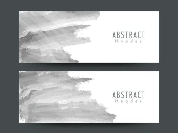 Abstracte website header of banner instellen. — Stockvector