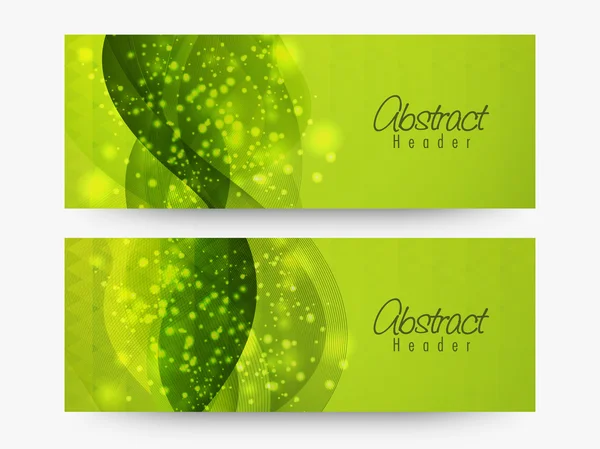 Abstract website header or banner set. — Stock Vector