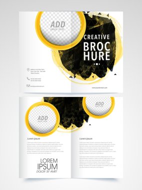 Soyut broşür, şablon ya da iş için el ilanı.