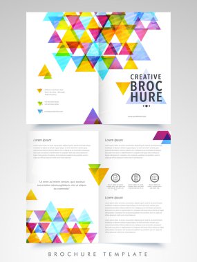 Soyut broşür, şablon ya da iş için el ilanı.