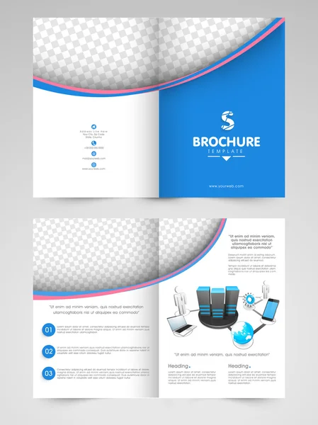 Brochure créative, modèle ou dépliant pour les entreprises . — Image vectorielle