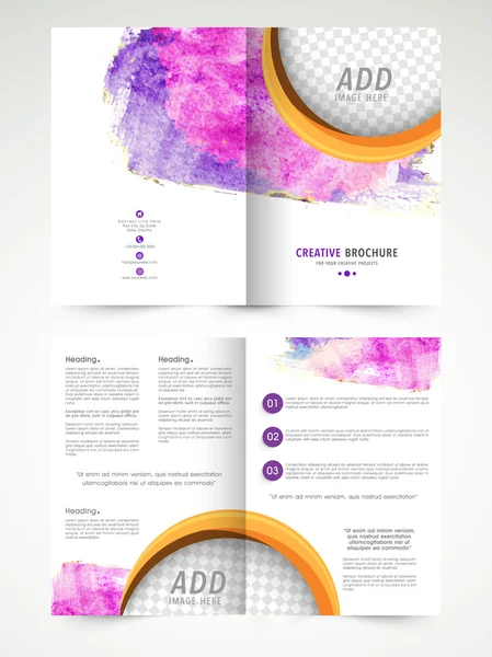 Creatieve Brochure, sjabloon of Flyer voor Business. — Stockvector
