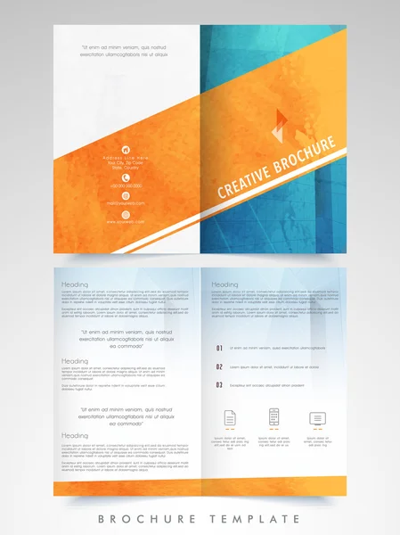 Brochure créative, modèle ou dépliant pour les entreprises . — Image vectorielle