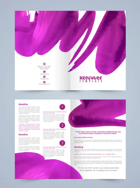 Stijlvolle Flyer of Brochure ontwerp. — Stockvector